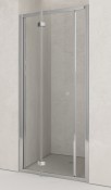 Porta a soffietto antipanico, scorrevole su carrelli con doppio cuscinetto, chiusura magnetica, con possibilità di abbinamento a pannelli laterali, cristallo temprato 6 mm. Porta a soffietto antipanico, scorrevole su carrelli con doppio cuscinetto, chiusura magnetica, con possibilità di abbinamento a pannelli laterali, cristallo temprato 6 mm.